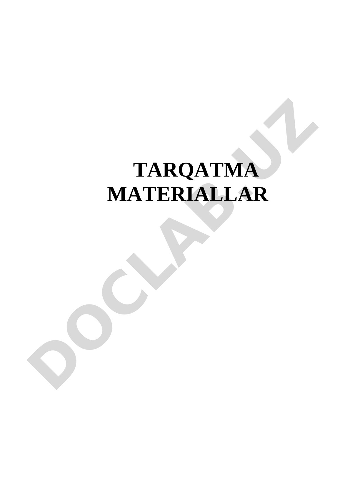 Tarqatma materiallar 2-mashg`ulot o`simliklarning hayotiy shakllari