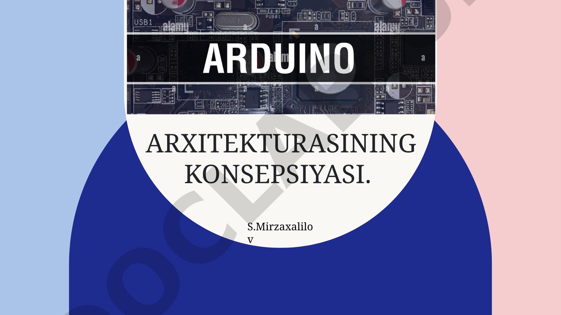 Arduino arxitekturasining konsepsiyasi