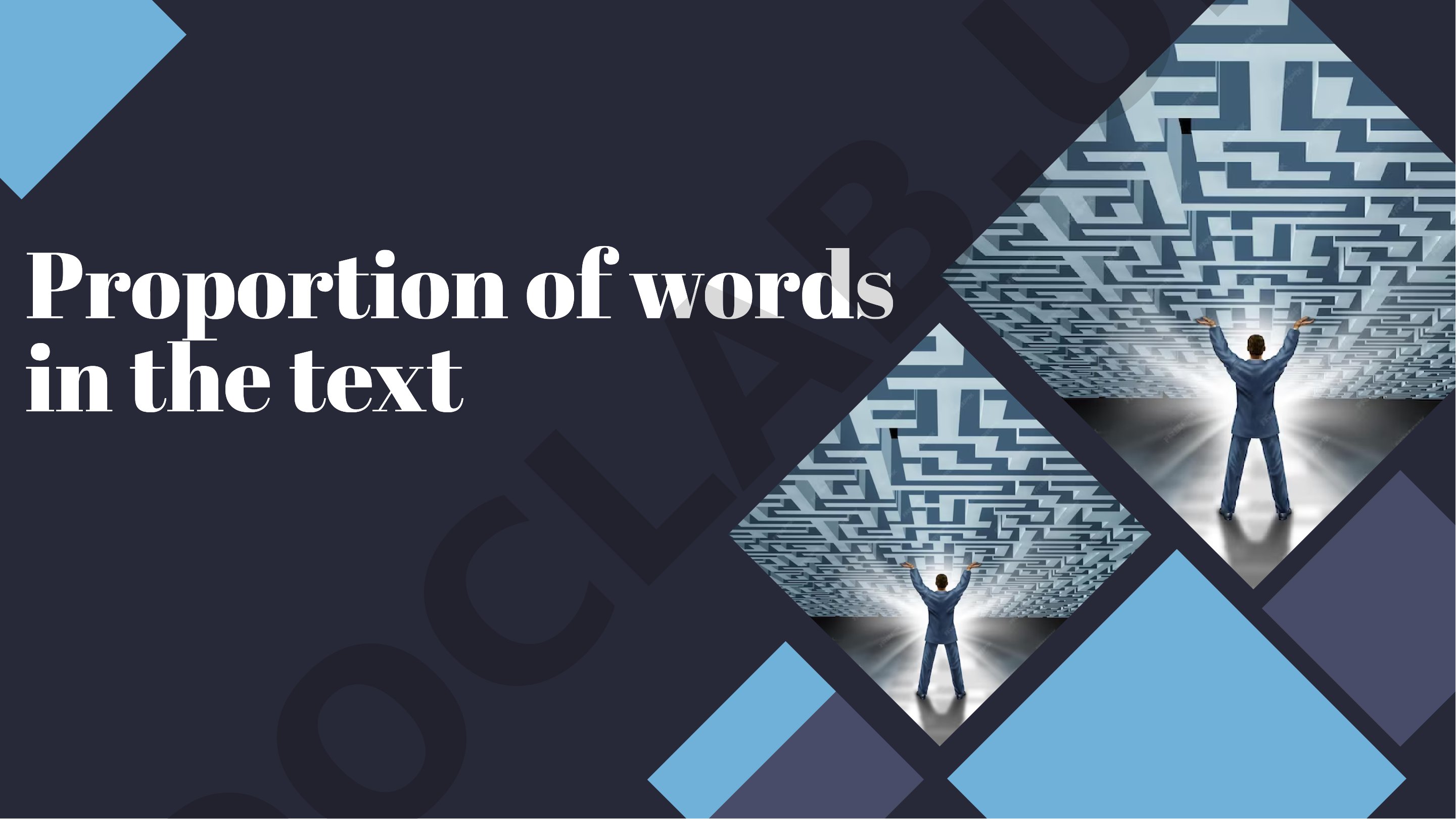 The Art of Balance: Exploring the Proportion of Words in Text