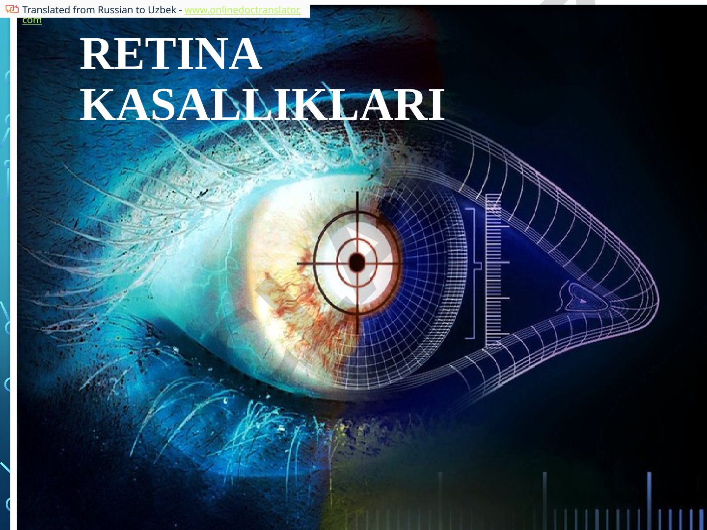 Retina kasalliklari