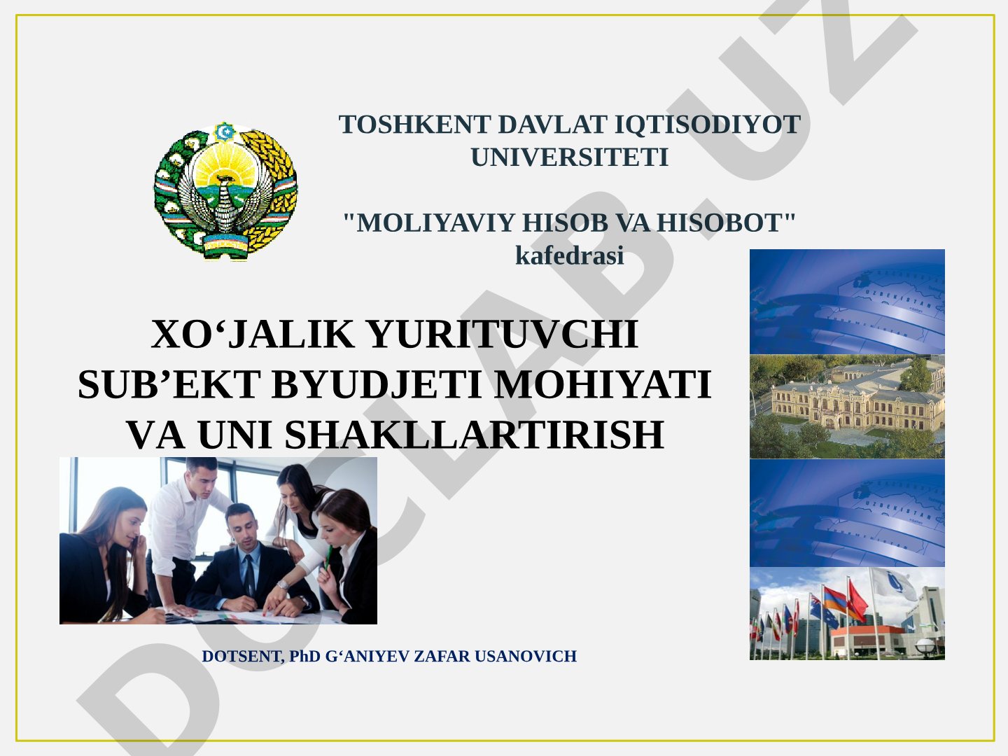 Xo‘jalik yurituvchi sub’ekt byudjeti mohiyati va uni shakllantirish