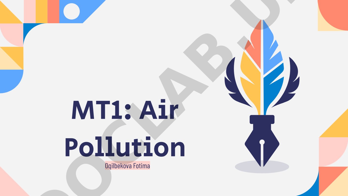 Covers sources, health effects, and strategies to reduce air pollution
