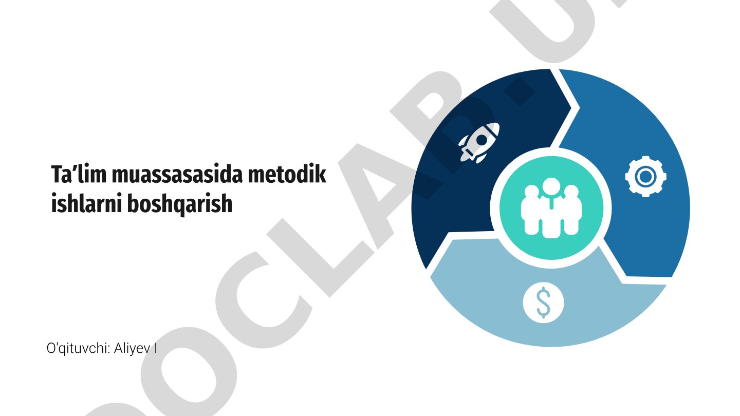 Ta'lim muassasasida metodik ishlarni boshqarish