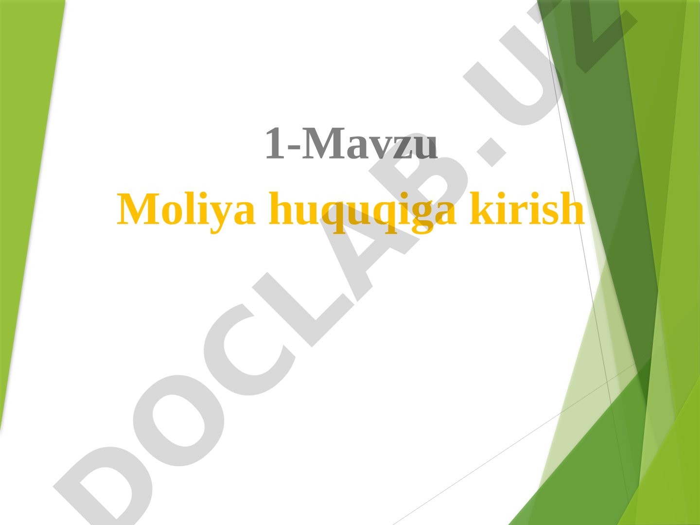 Moliya tushunchasi, moliya tizimi tarkibi va moliyaviy faoliyat tushunchasi haqida
