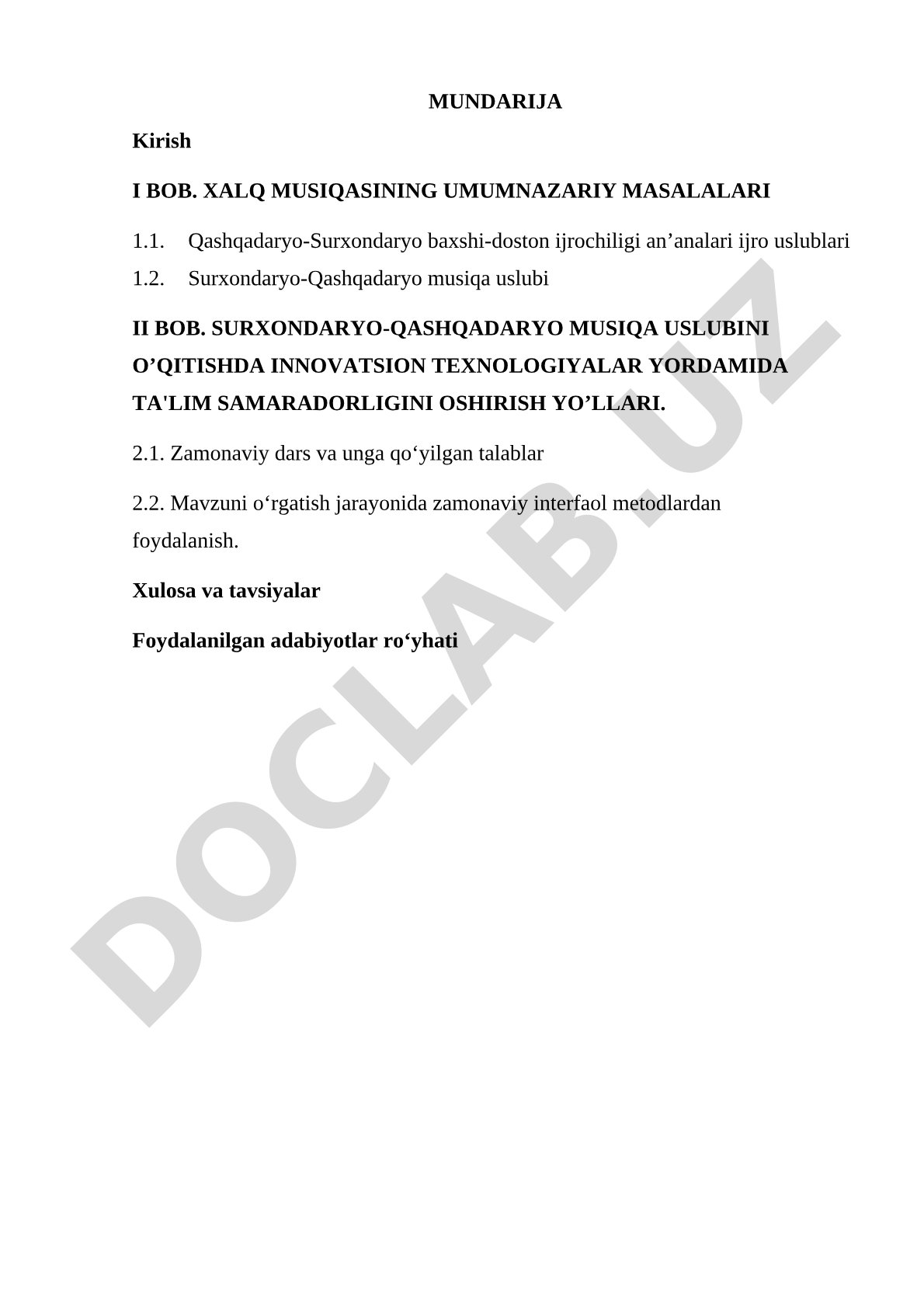 SURXONDARYO-QASHQADARYO MUSIQA USLUBINI O’QITISHDA INNOVATSION TEXNOLOGIYALAR YORDAMIDA TA'LIM SAMAR