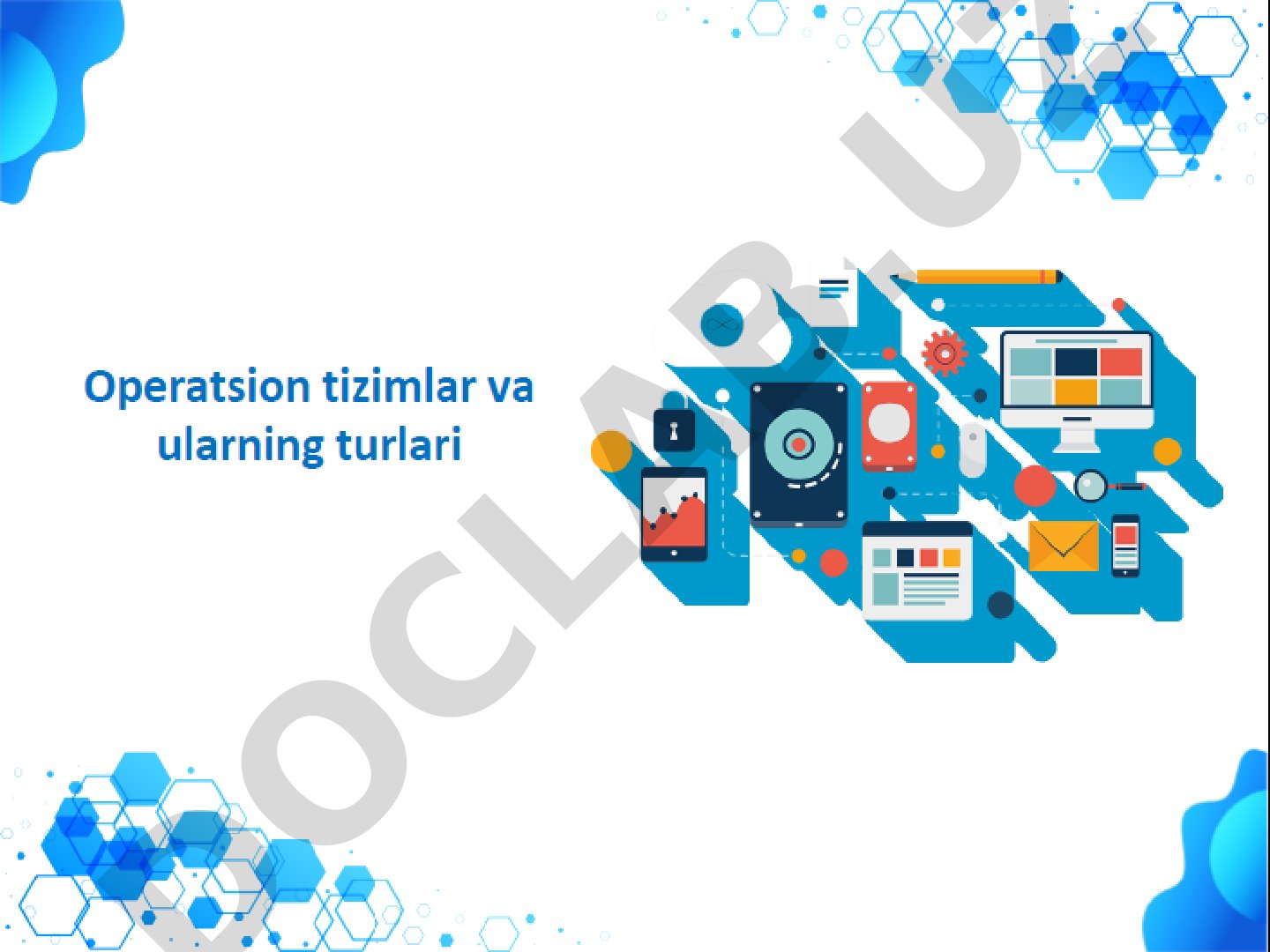 Operatsion sistema tushunchasi va rivojlanish bosqichlari