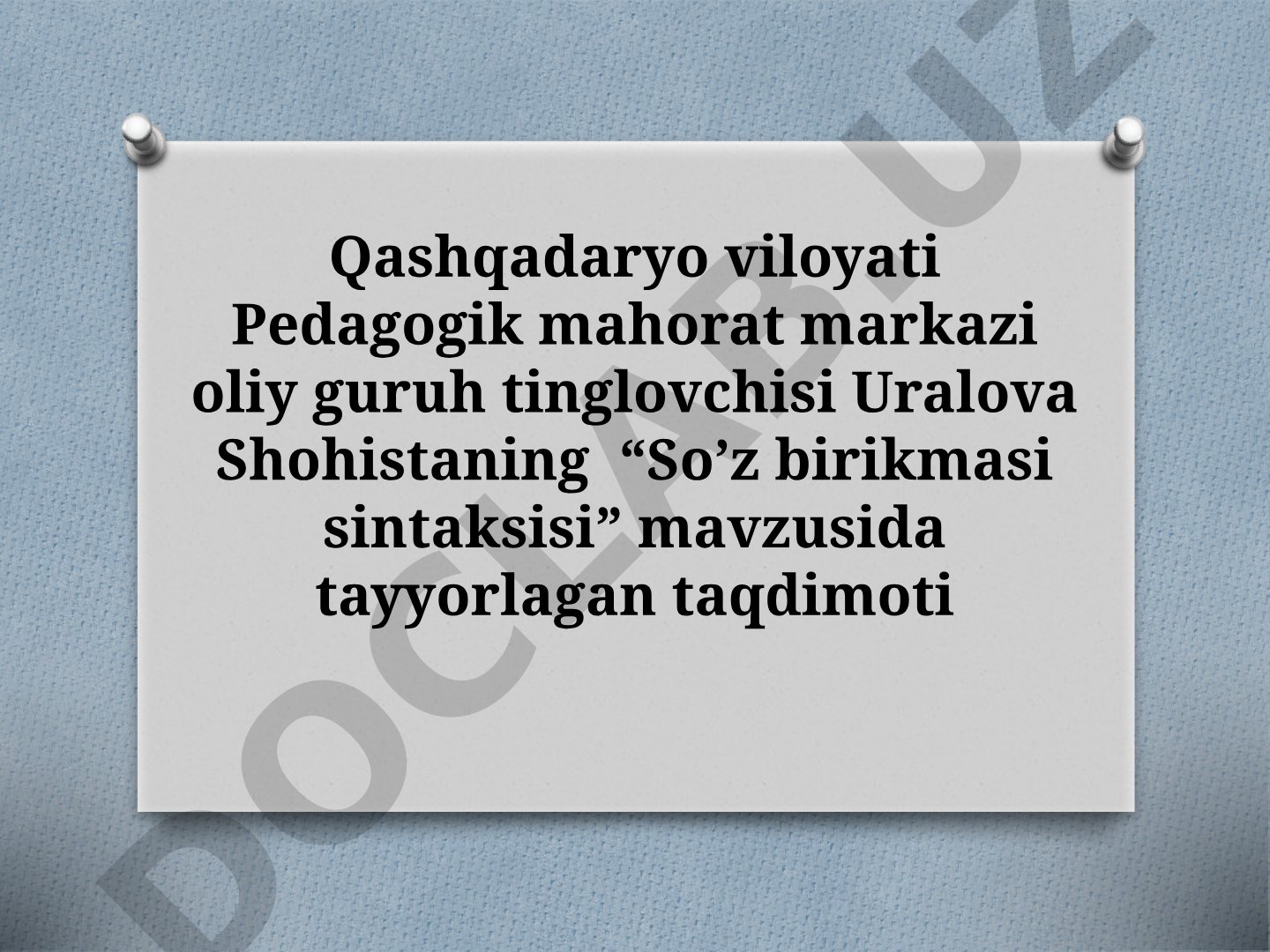 So’z birikmasi sintaksisi