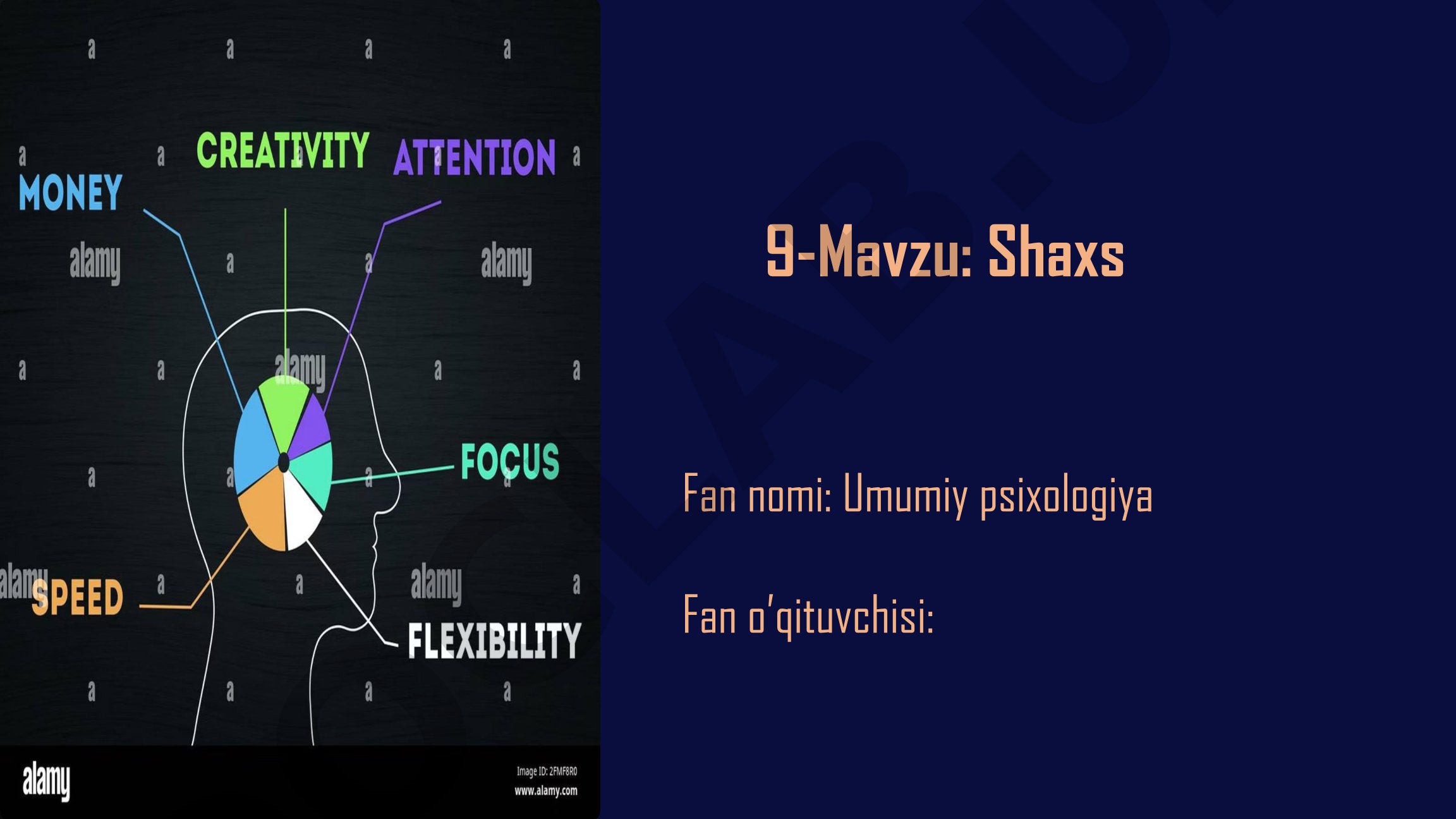 Shaxs haqida tushuncha, shaxsning rivojlanishi va psixologik strukturasi