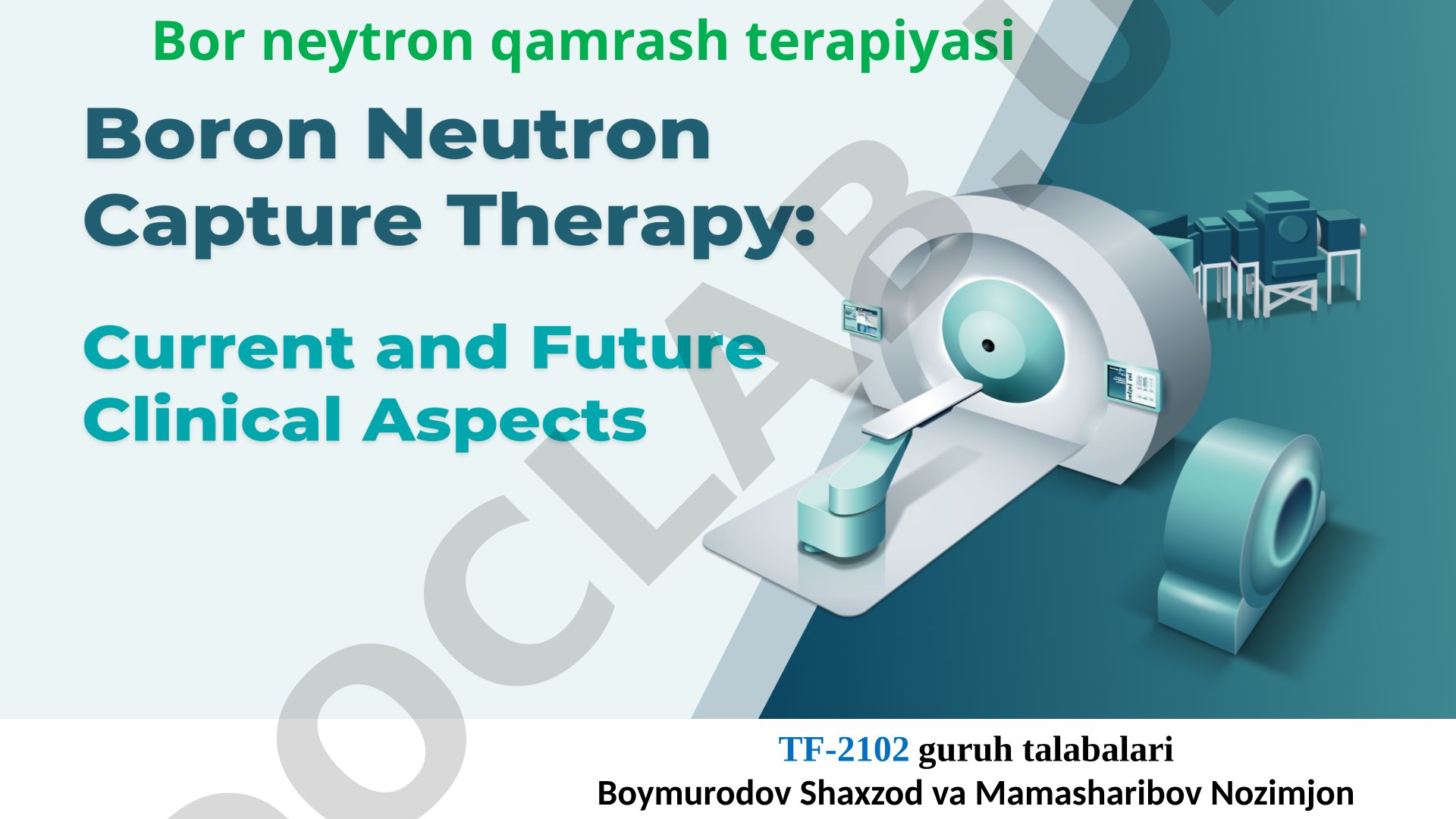 Bor neytron qamrash terapiyasi
