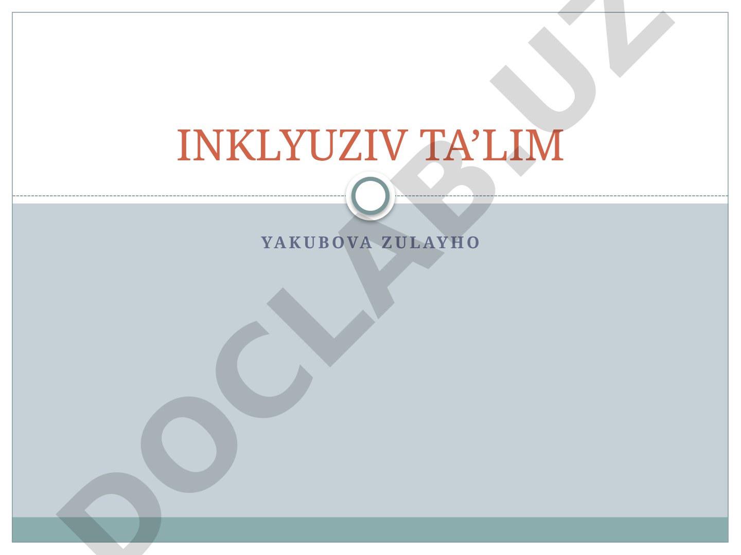 Inklyuziv ta’lim