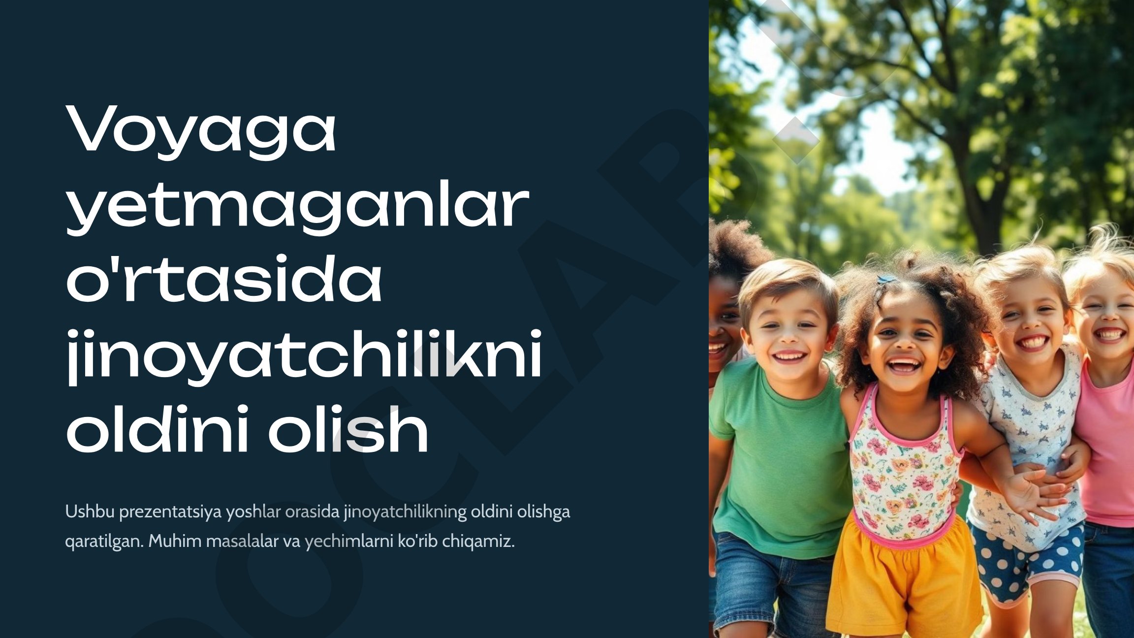 Voyaga yetmaganlar o'rtasida jinoyatchilikni oldini olish