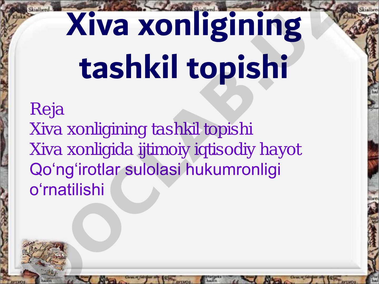 Xiva xonligining tashkil topishi