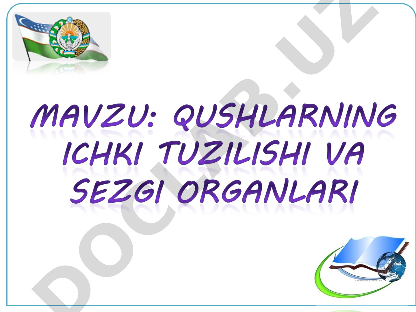 Qushlar skeletining tuzilishi