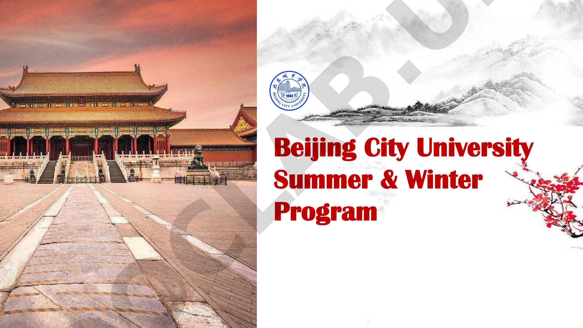 Beijing City University Summer & Winter Program