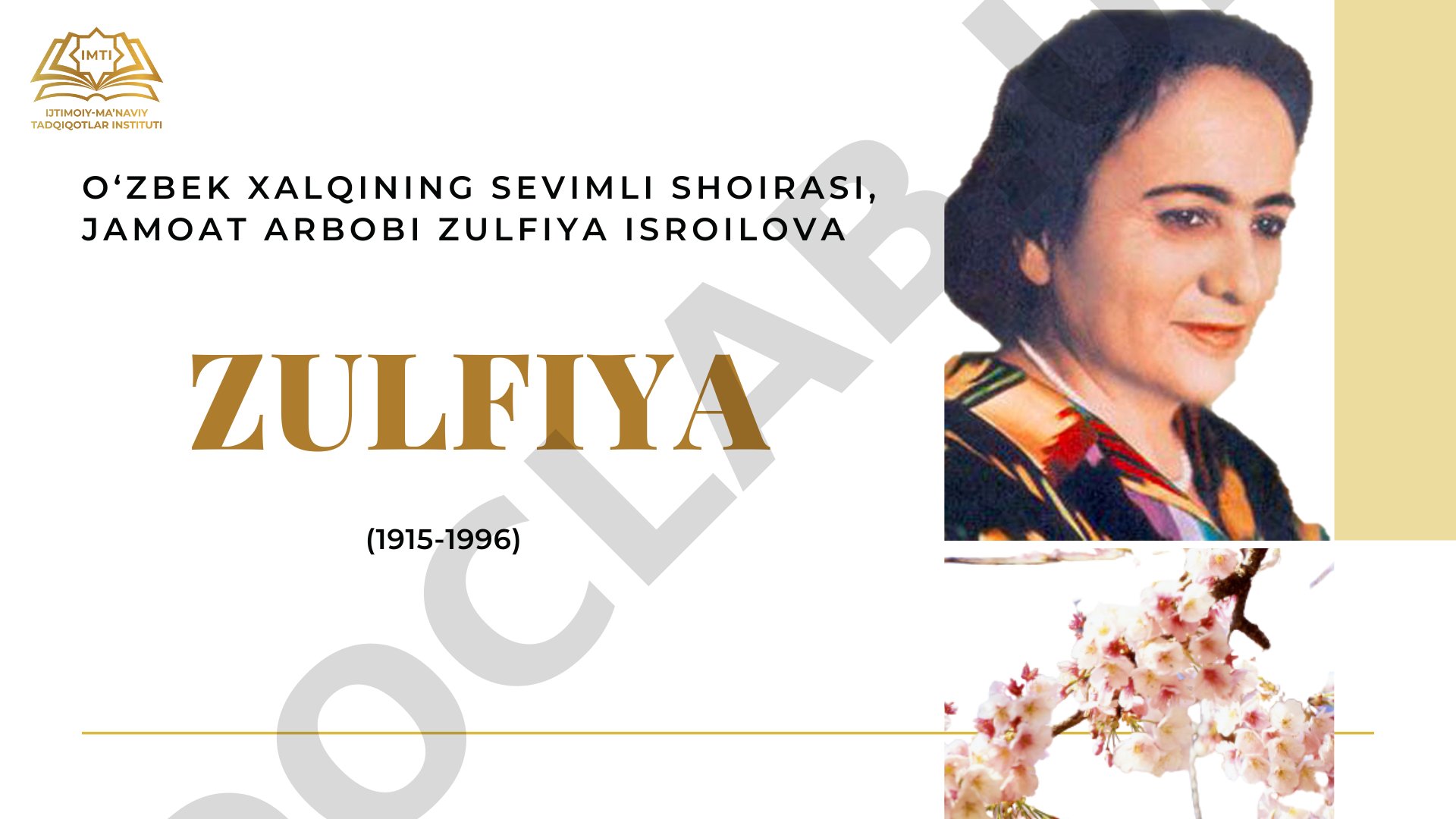 Zulfiyaxonim