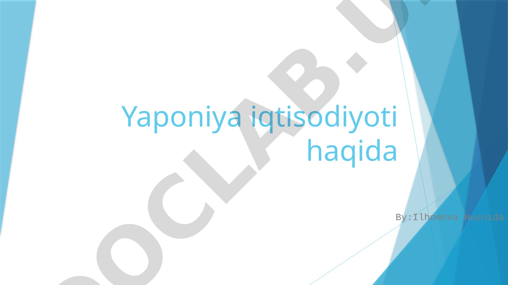 Yaponiya iqtisodiyoti