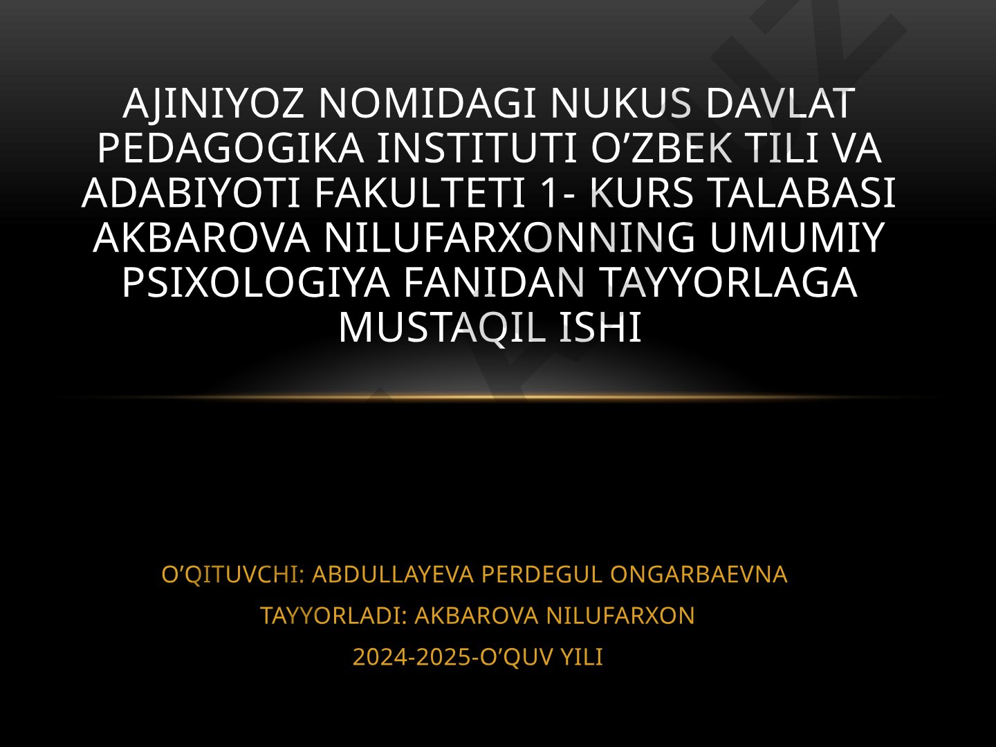 Hozirgi zamon psixologiyasining tuzilishi va tadqiqot metodlari