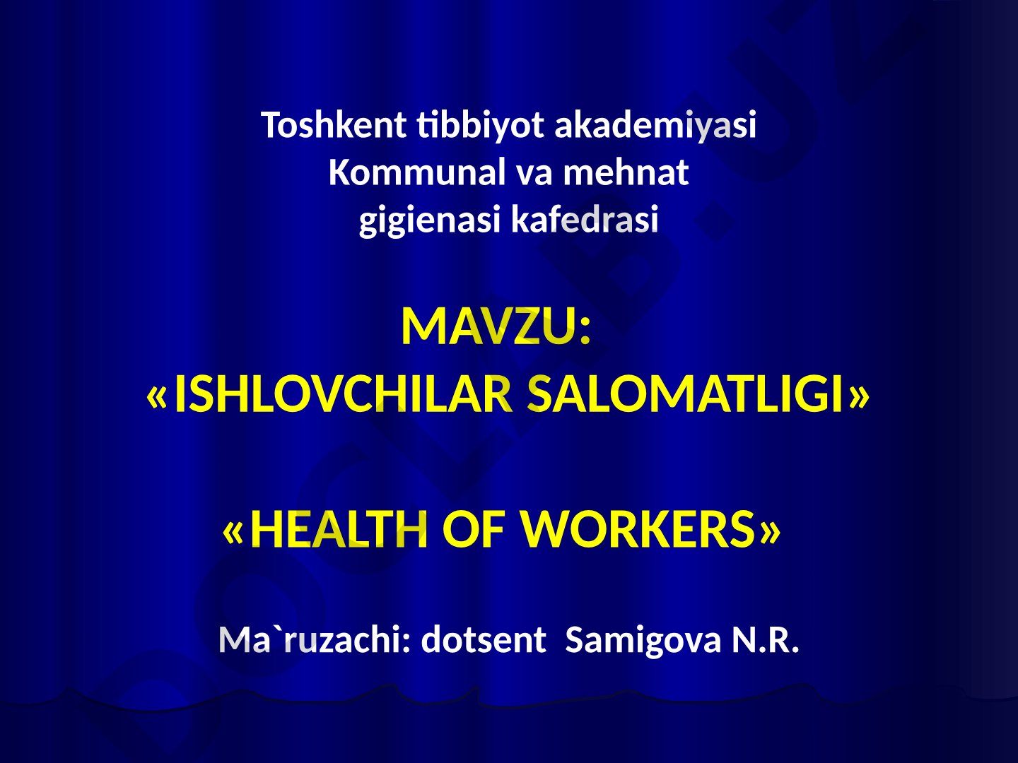 Ishlab chiqarish omillari va kasallanish ko'rsatkichlari, kasb kasalliklari, tibbiy