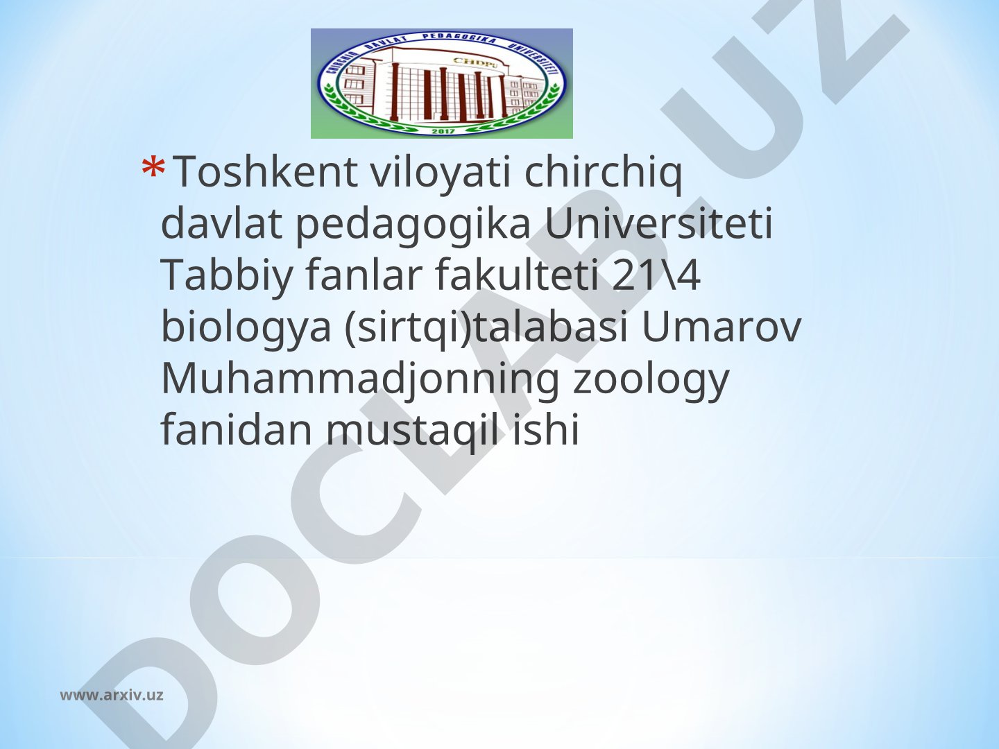 Sudralib yuruvchilarning O'zbekistonda tarqalishi va ahamiyati