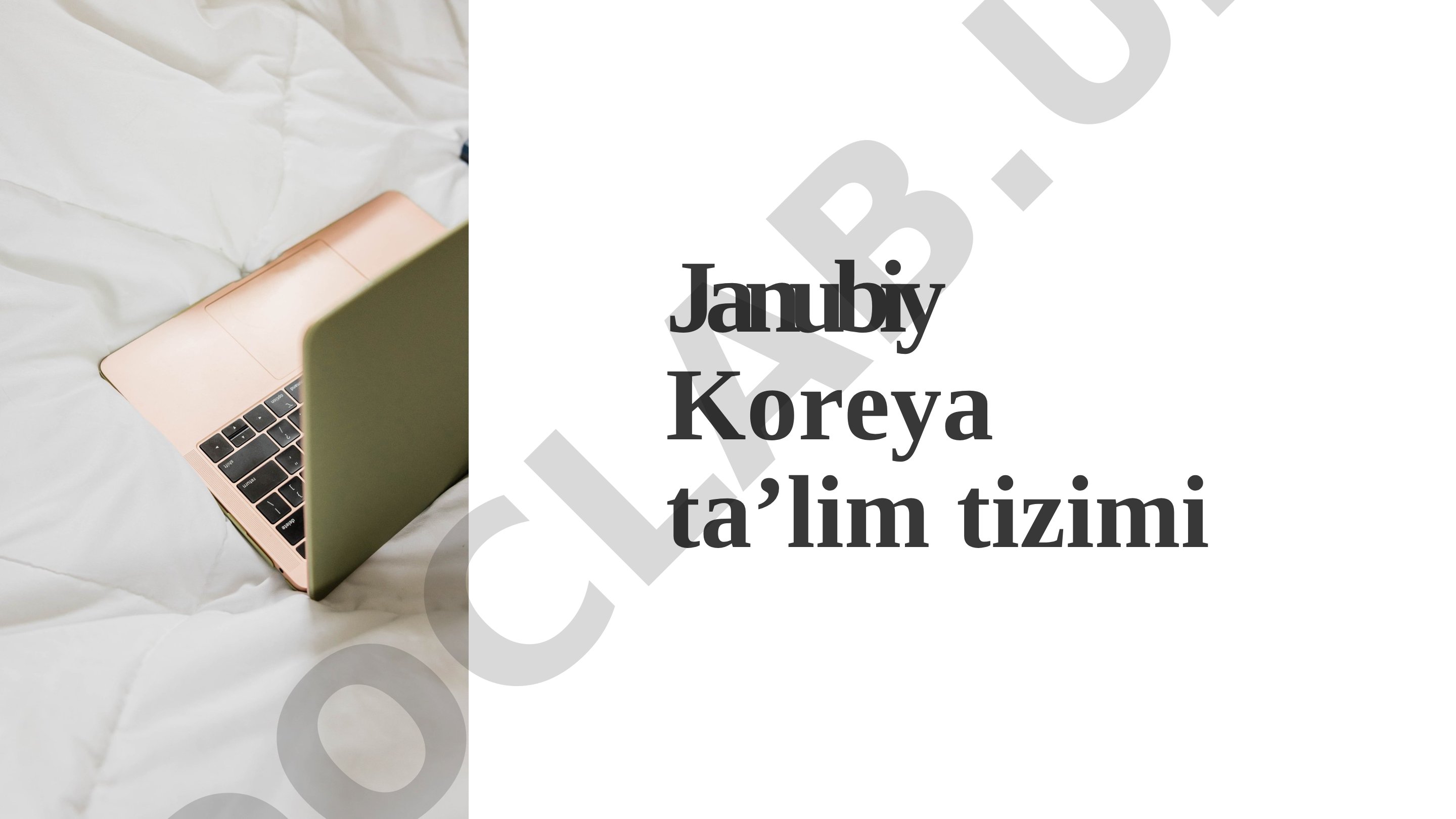 Janubiy Koreya ta'lim tizimi