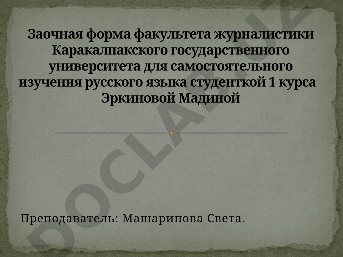 Мой любимый писатель