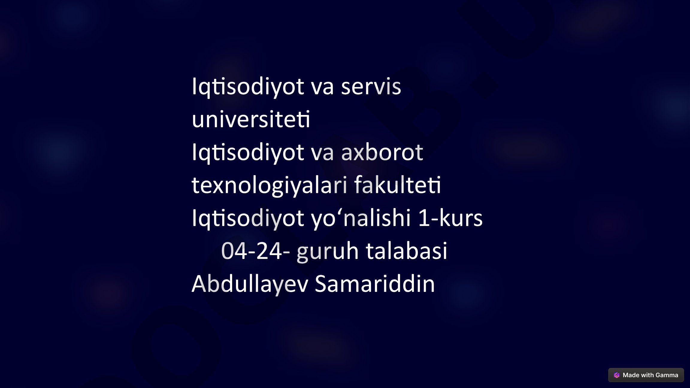 Raqamli Iqtisodiyotni Rivojlantirishda AKTning O'rni