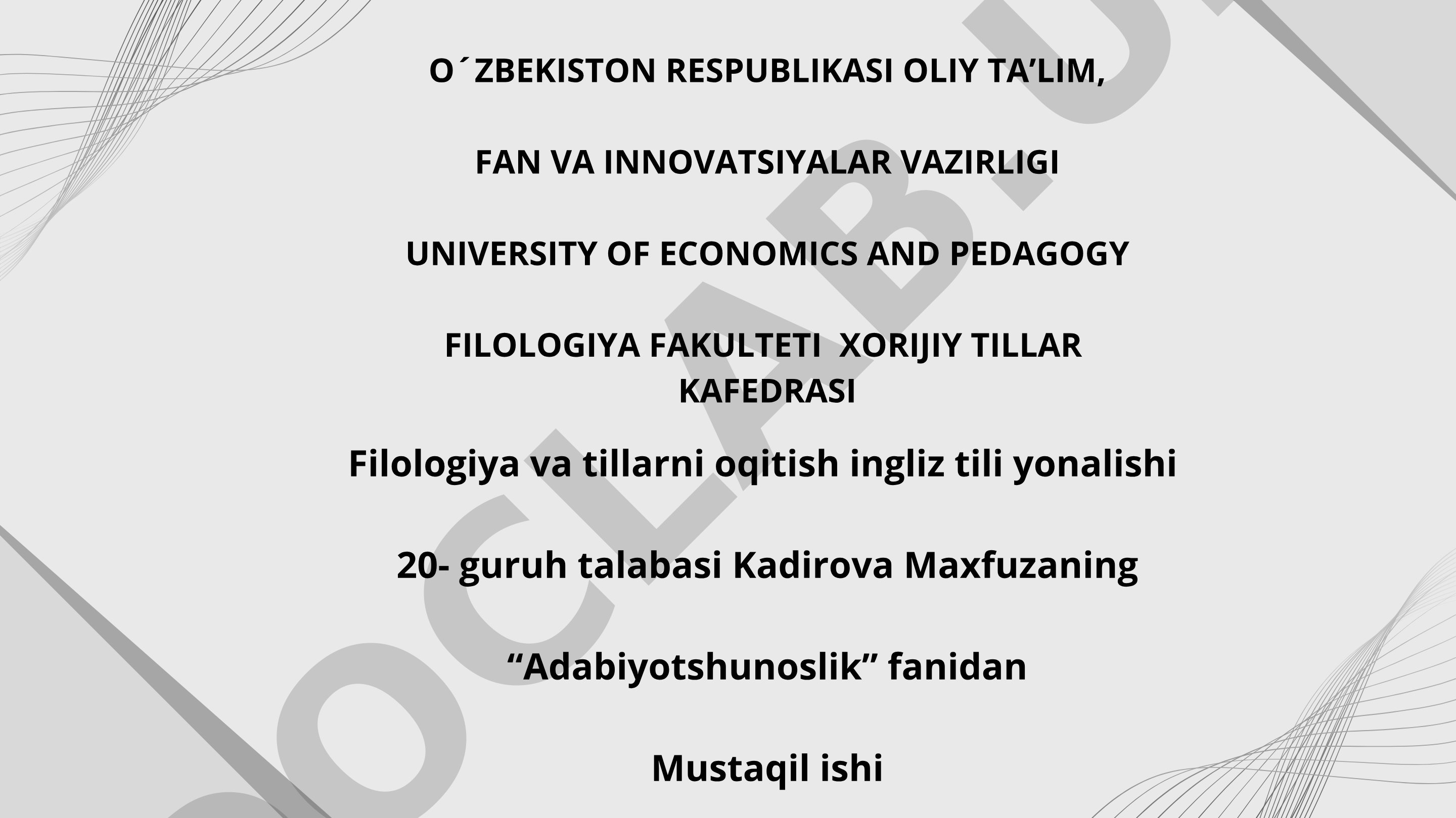Muhabbat va nafrat hikoyasi konfliktning qanday turlaridan foydalanilgan