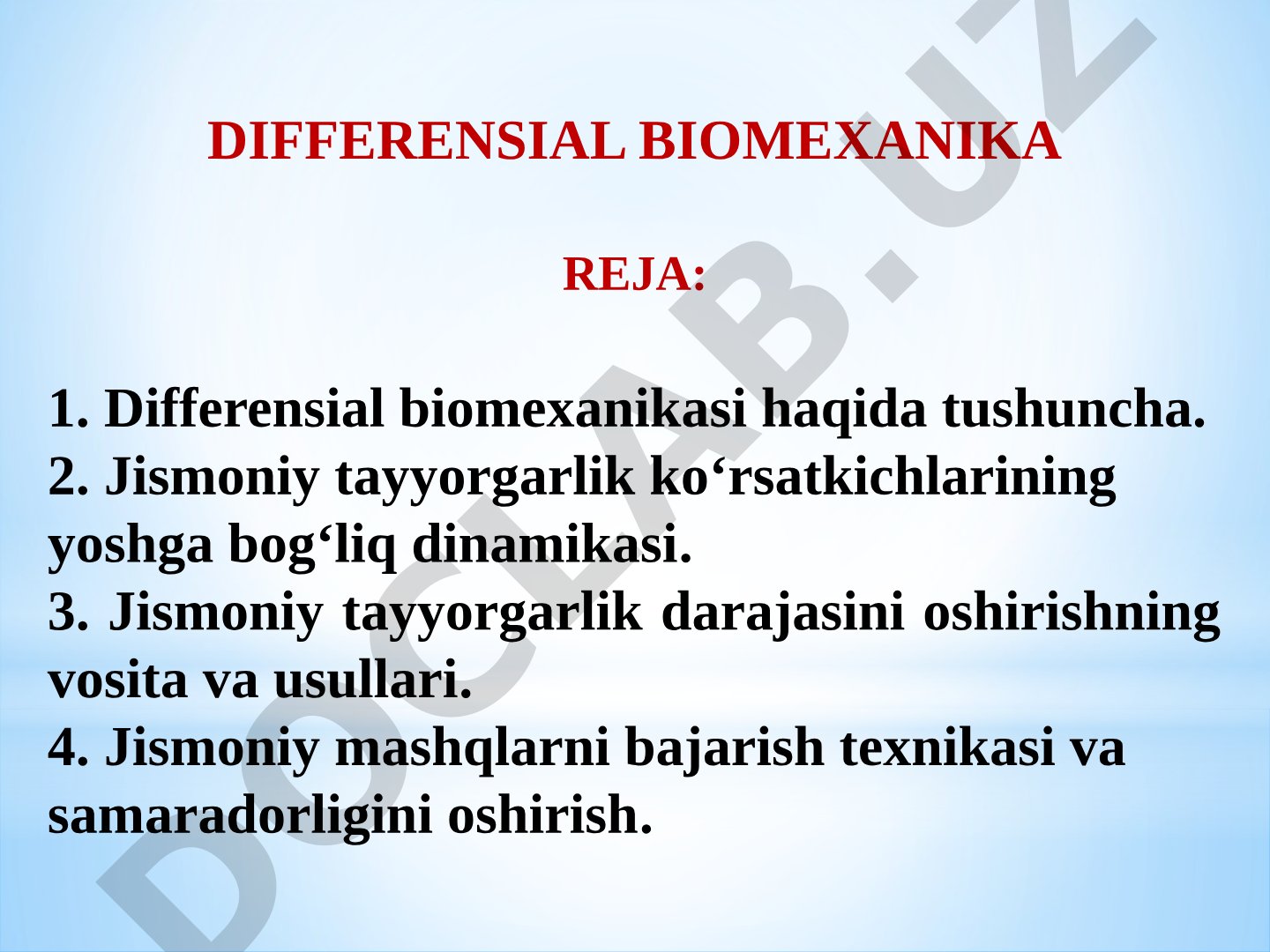 Differensial biomexanika