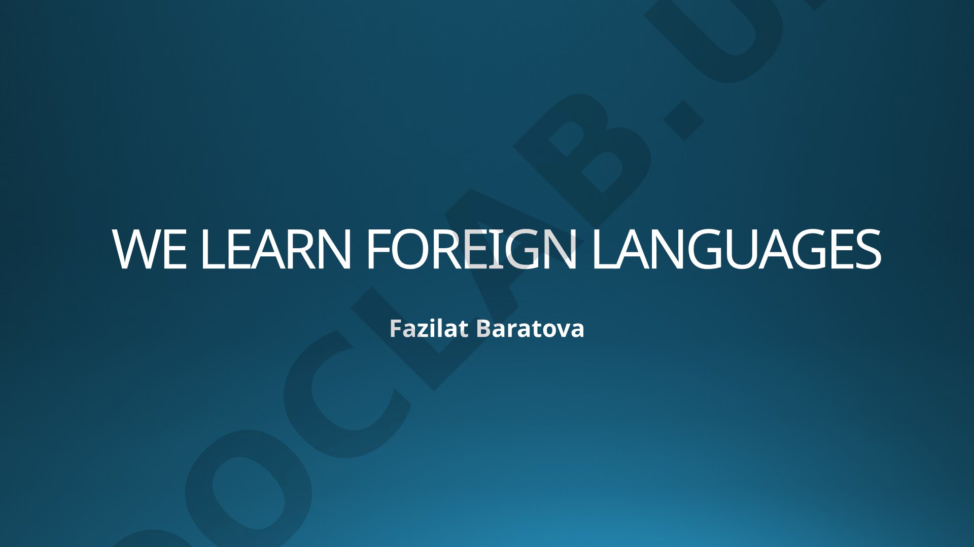 English language teaching and learning in Uzbekistan