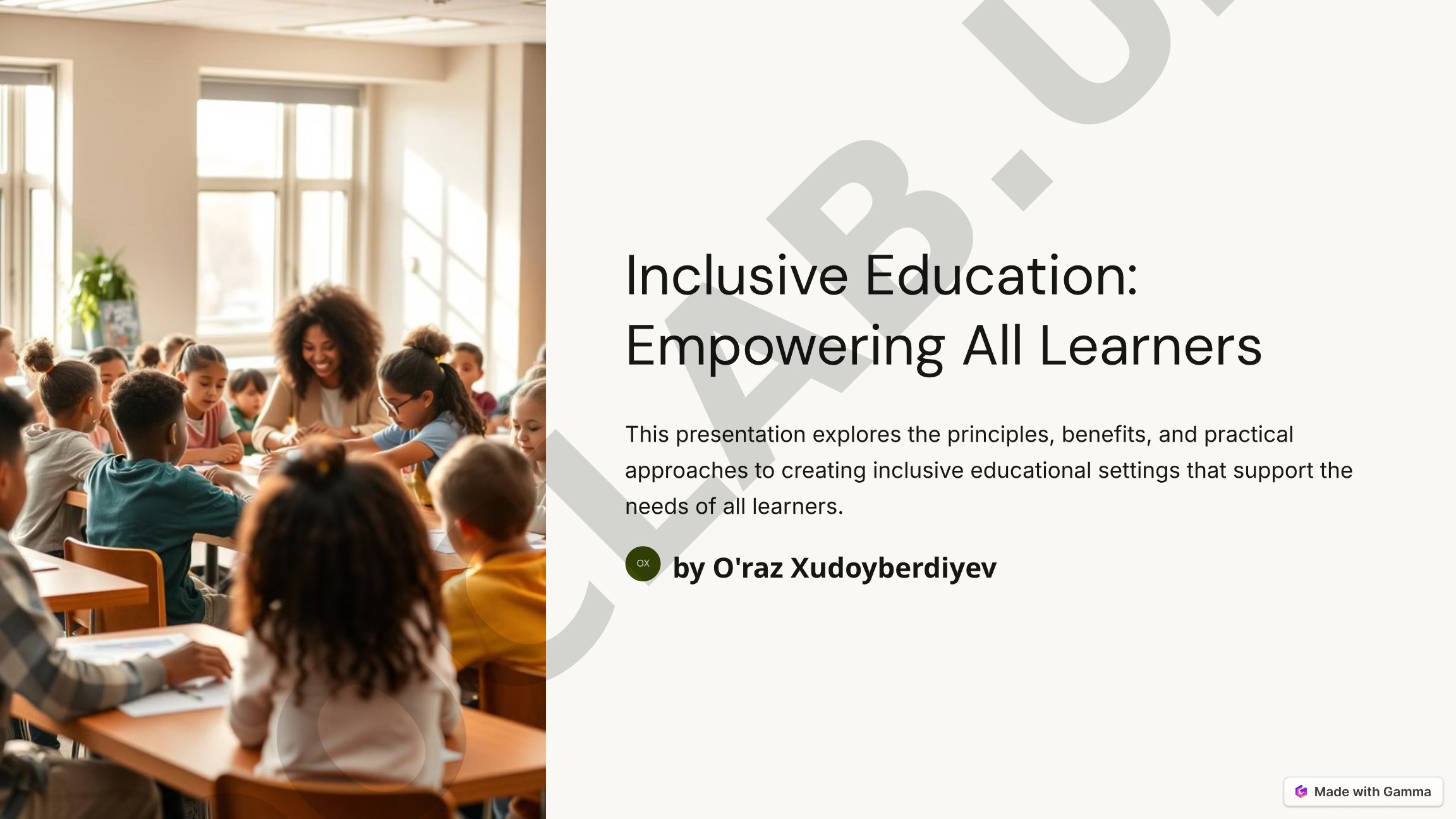 Inclusive Education: Empowering All Learners