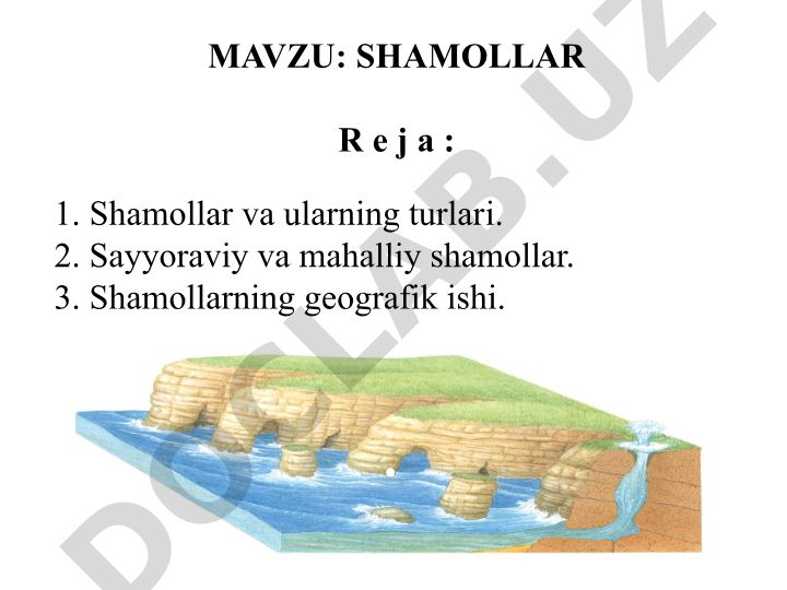 Shamollar va ularning turlari
