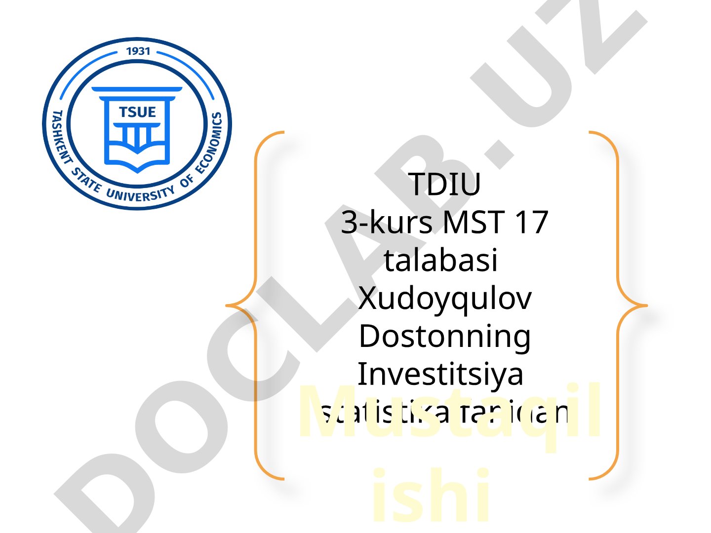 Investitsiyalar va texnologik rivojlanishning statistik tahlili