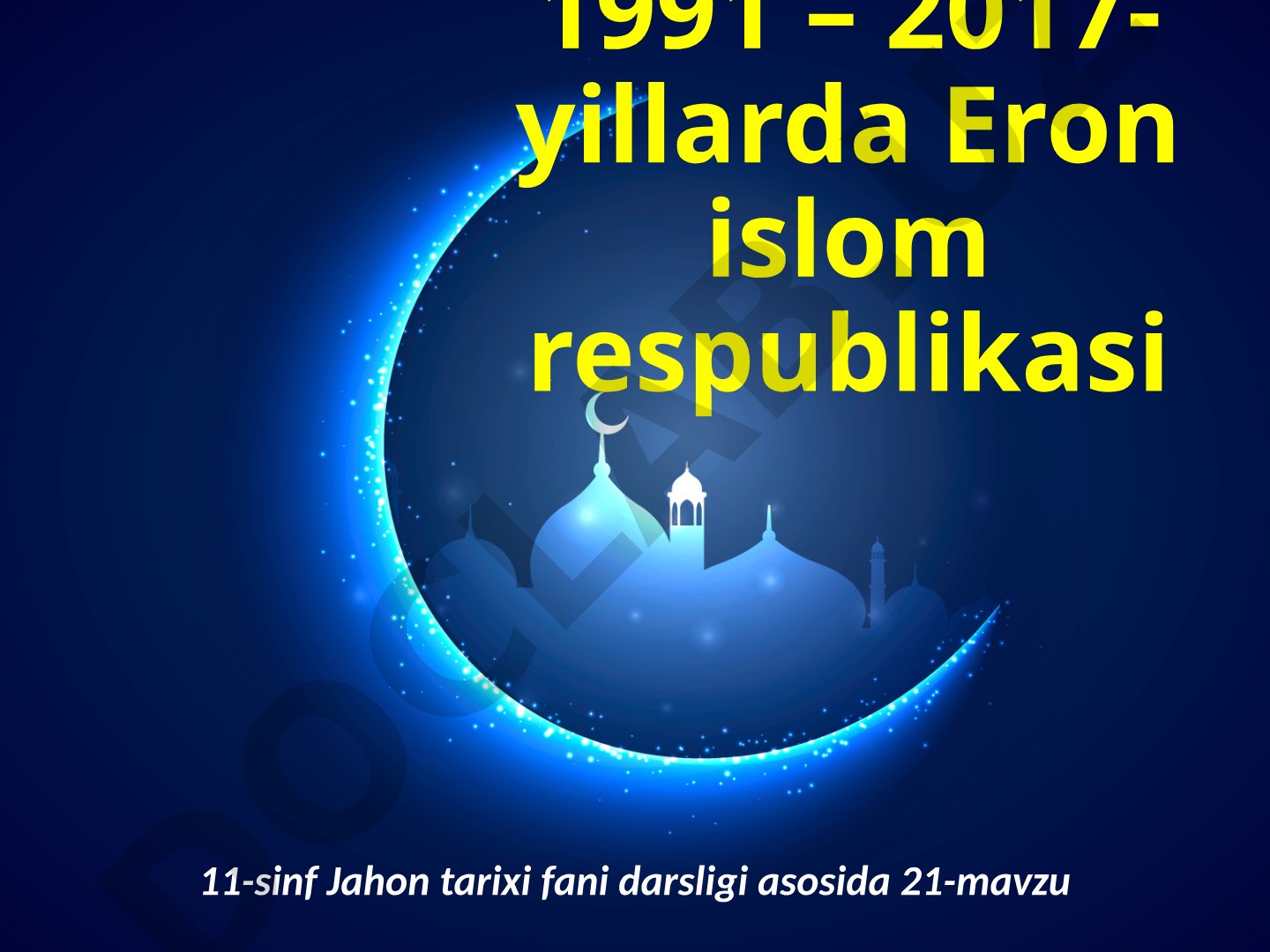 XX asr oxirlarida Eron