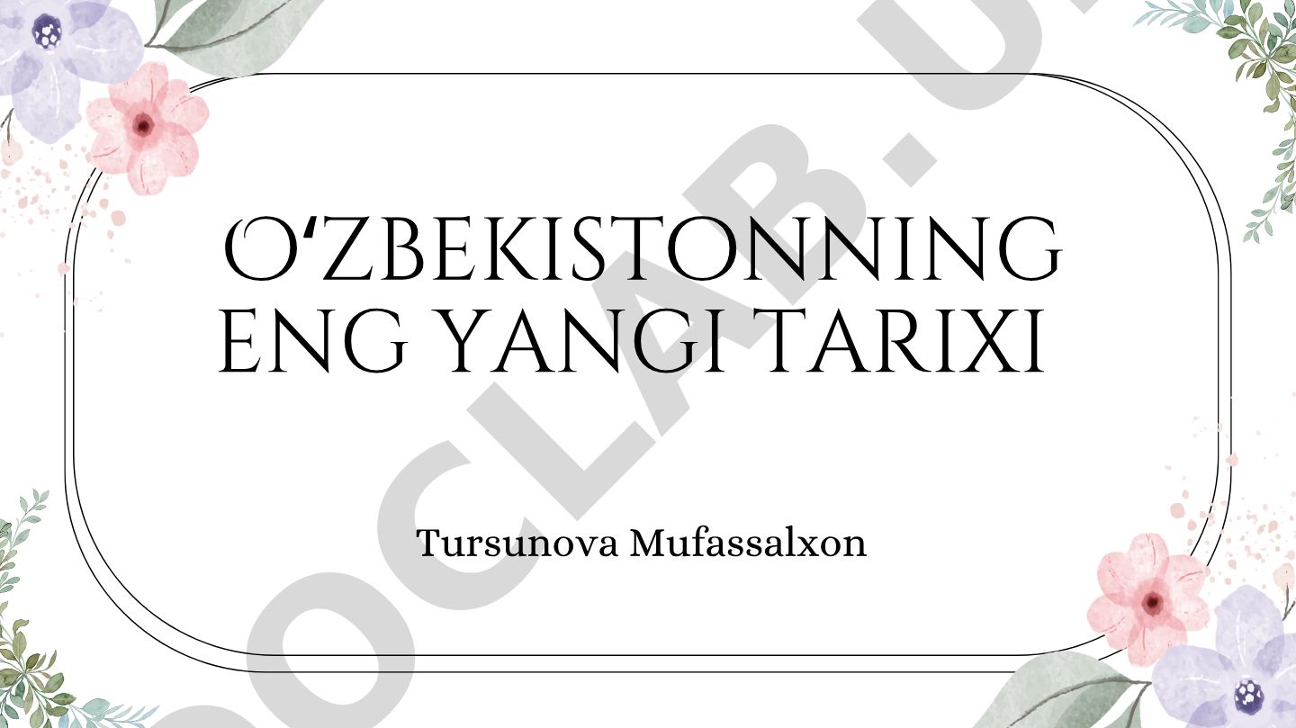 Oʻzbekiston Respublikasining mudofaa tizimi va uning mamlakat xavfsizligini mustahkamlashdagi ahamiyati