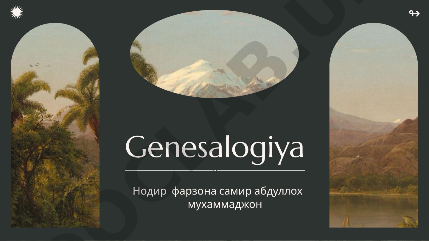 Genealogiya: oila daraxti, jinsiyat va meros aloqalari