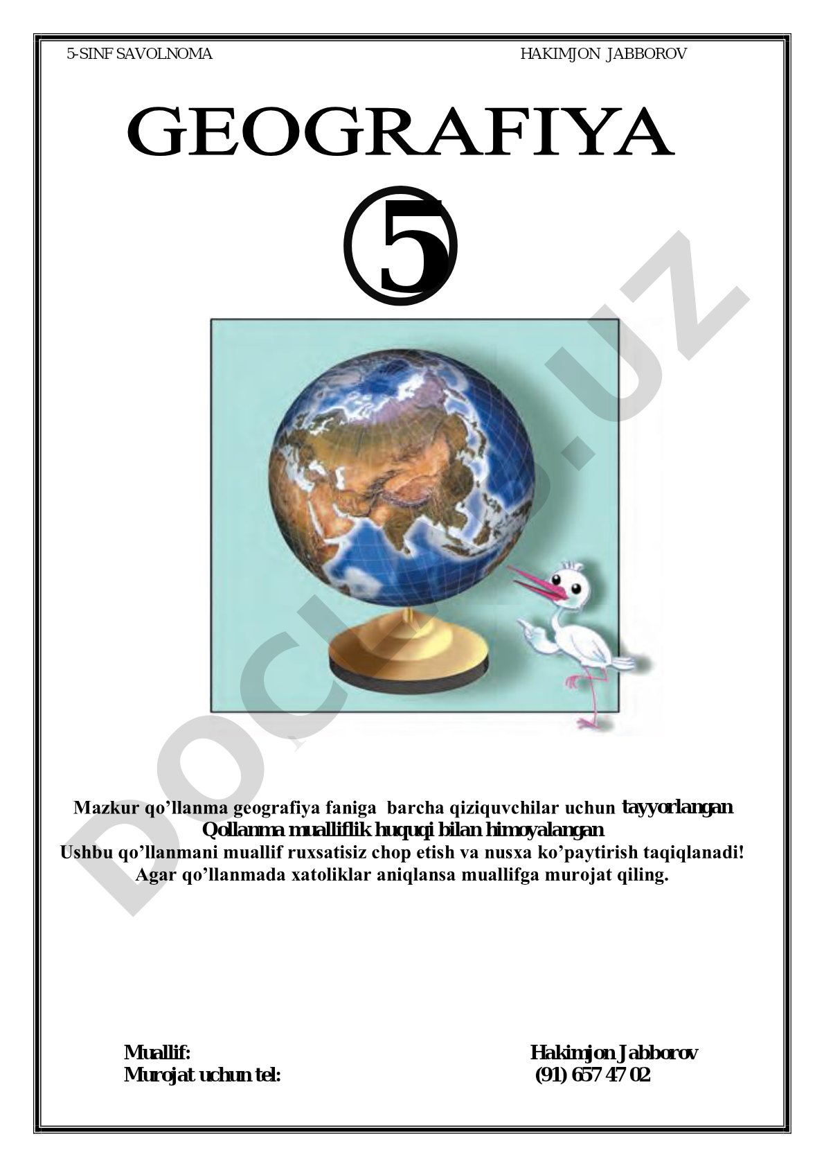 5-SINF SAVOLNOMA