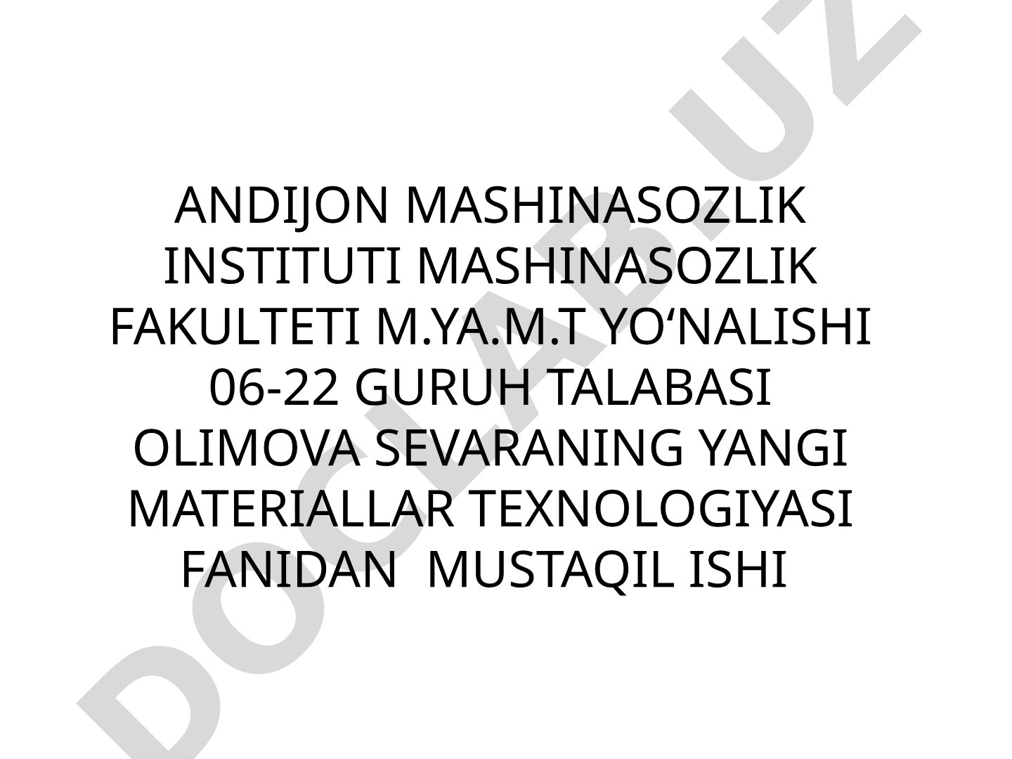 Antifriksion materiallar haqida ma'lumot, ularning xususiyatlari va qo'llanilishi
