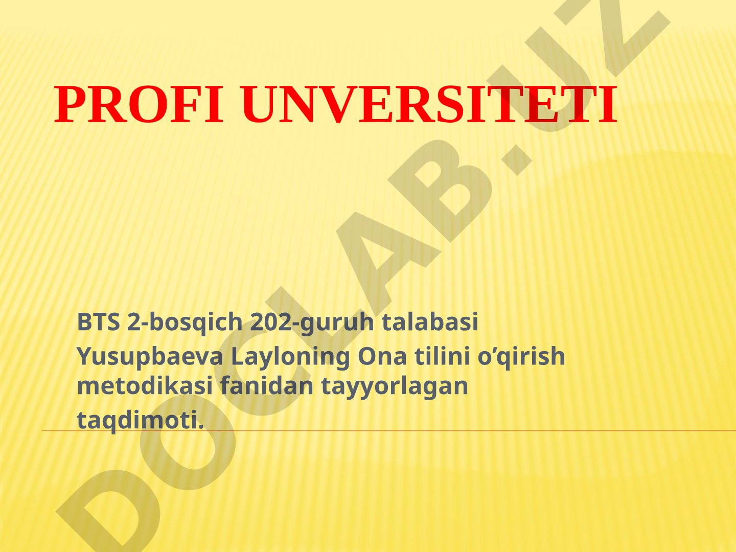IZOHLI O’QISH METODIGA TASNIF