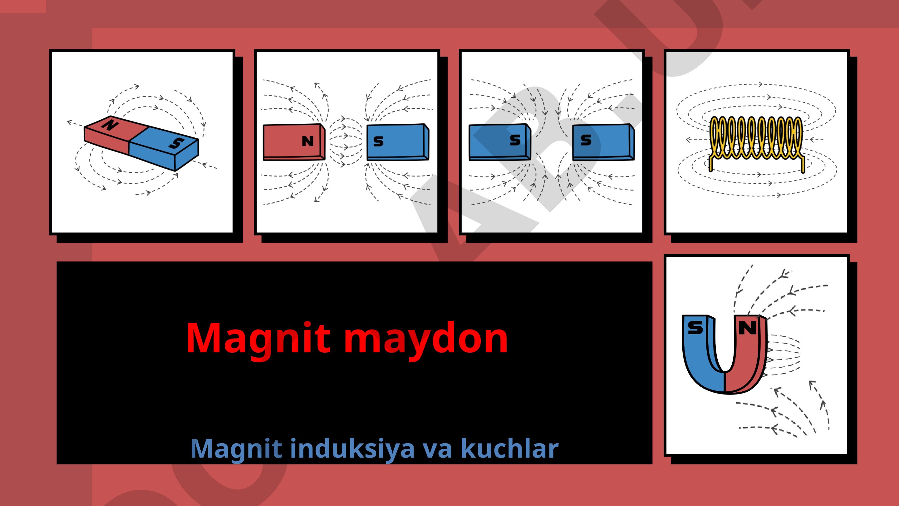 Magnit maydon, magnit induksiya va kuchlar