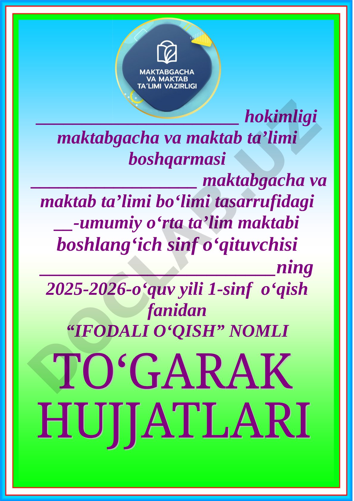 Ifodali o'qish