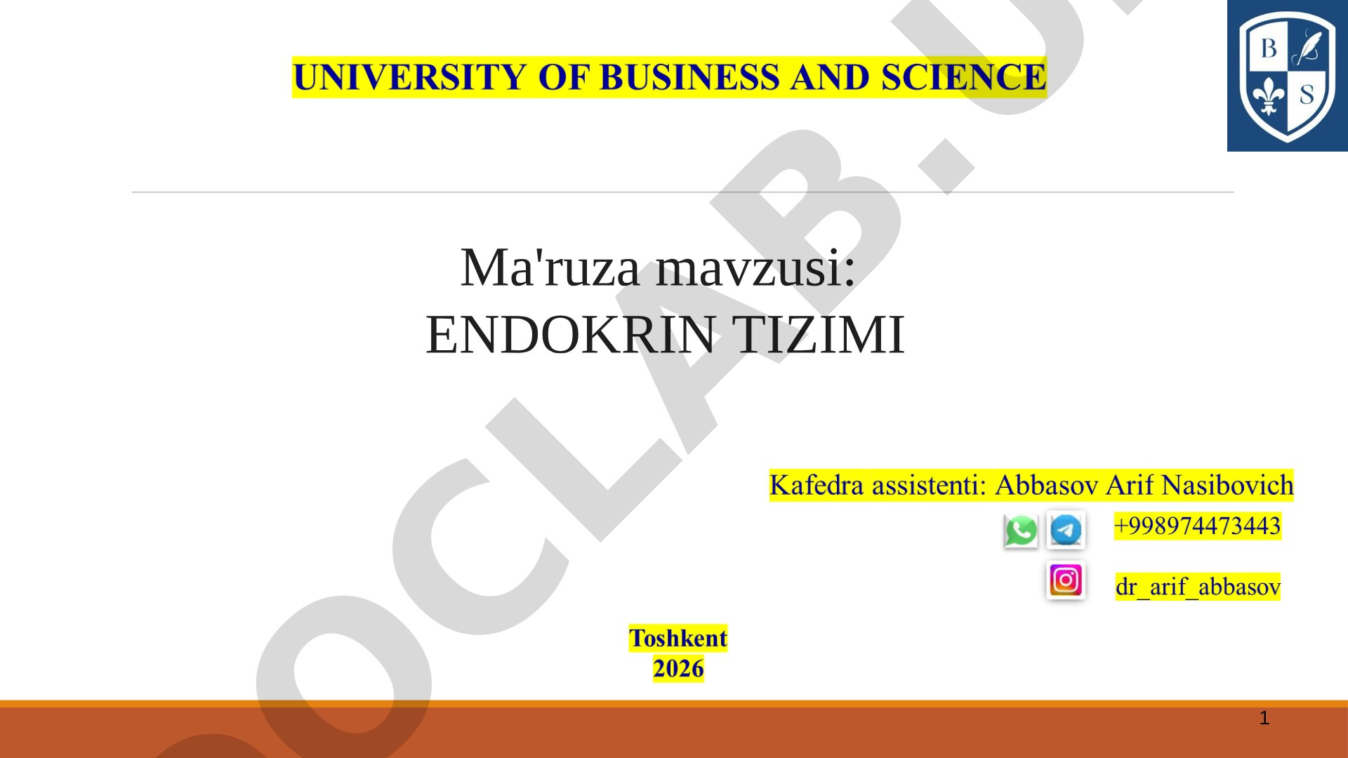 Endokrin tizimi