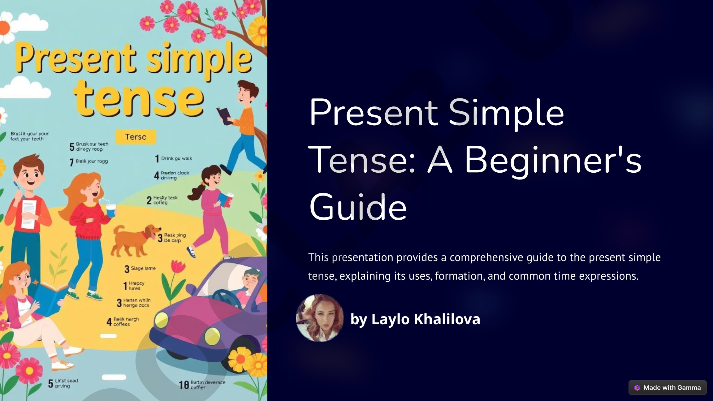 Present Simple Tense: A Beginner's Guide
