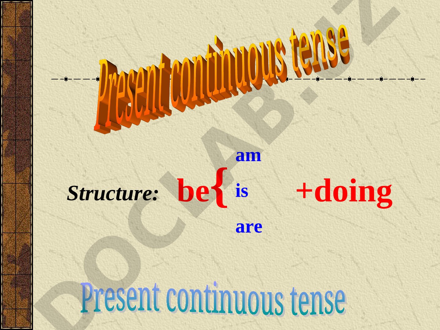 Present Continuous Tense exercises