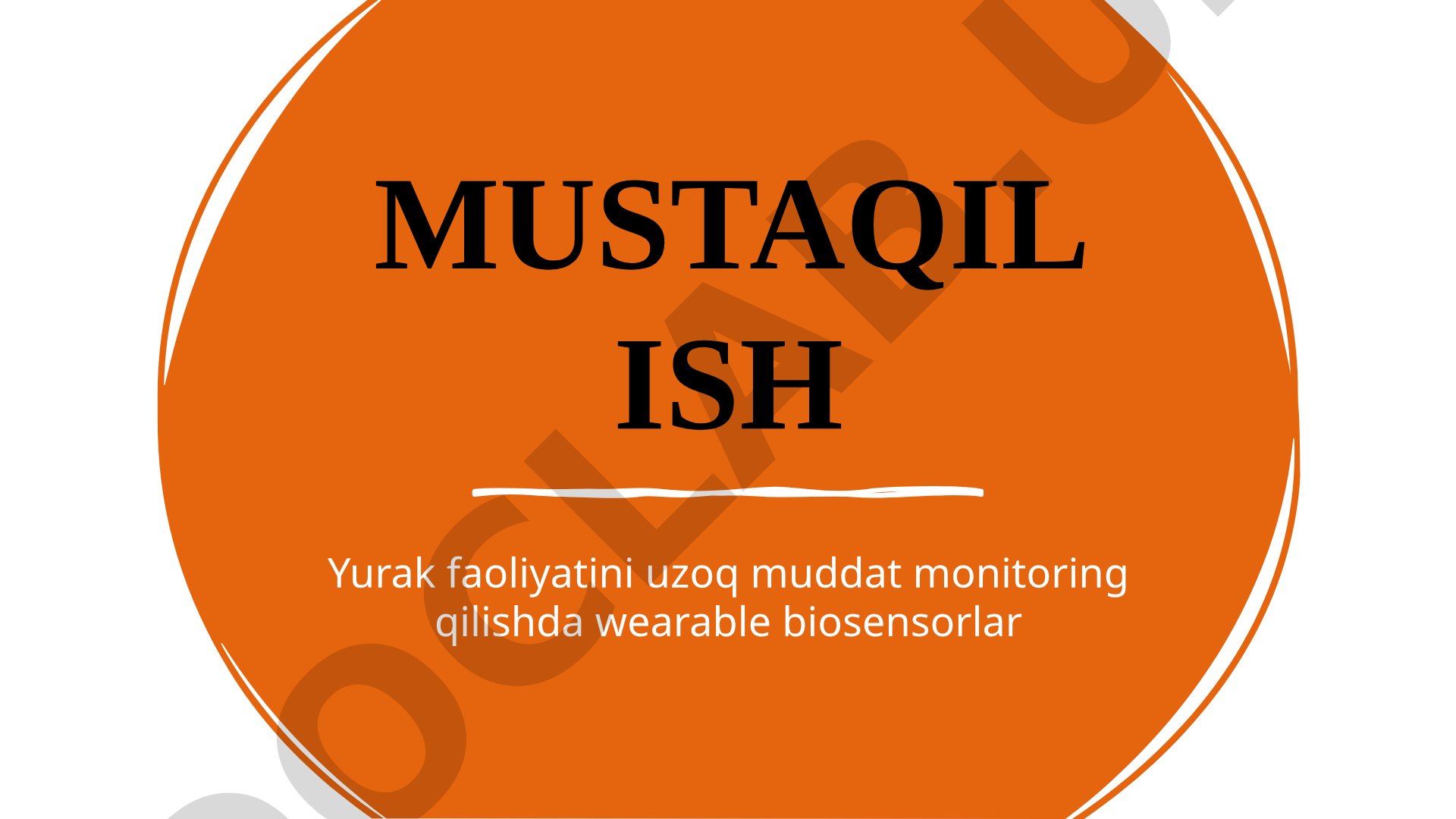 Yurak faoliyatini uzoq muddat monitoring qilishda wearable biosensorlar