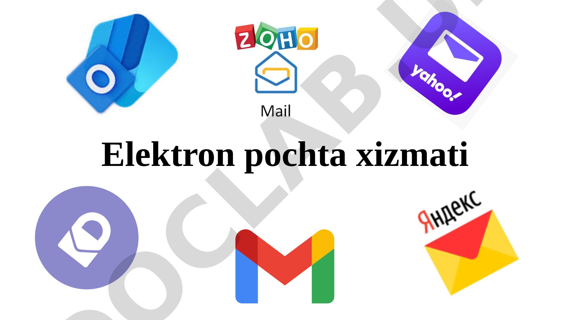 Elektron pochta tushunchasi, qo'llanish sohalari va tarixi