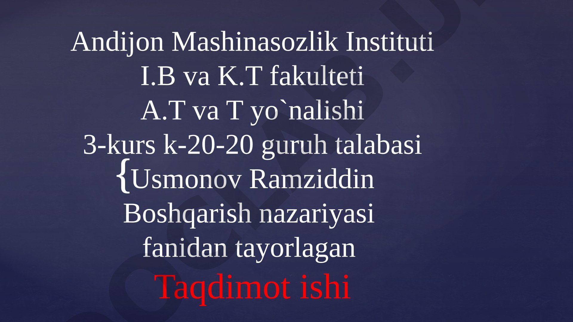 STRATEGIK LOYIHALARNI BOSHQARISH: ASOSIY TUSHUNCHALAR VA KONTSEPTUAL ASOSLAR
