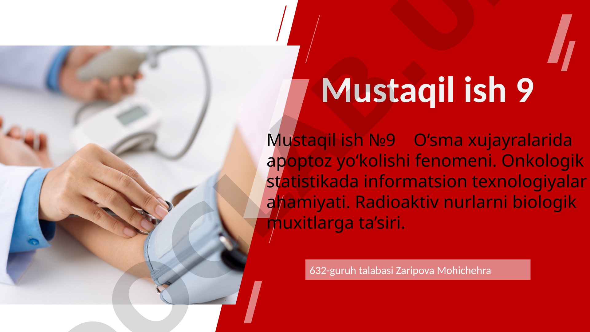 O'sma xujayralarida apoptoz yo'qolishi fenomeni