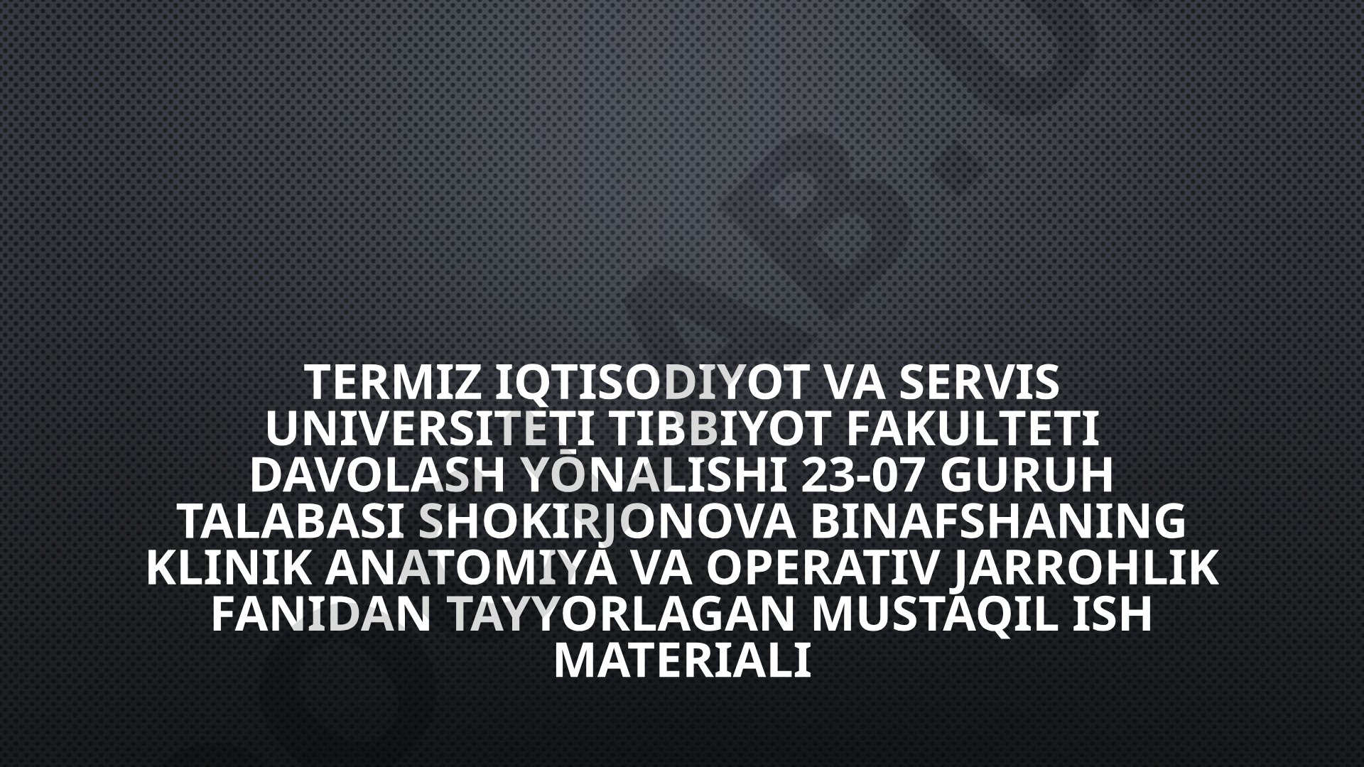 Qizilo‘ngachning tug‘ma va orttirilgan nuqsonlari