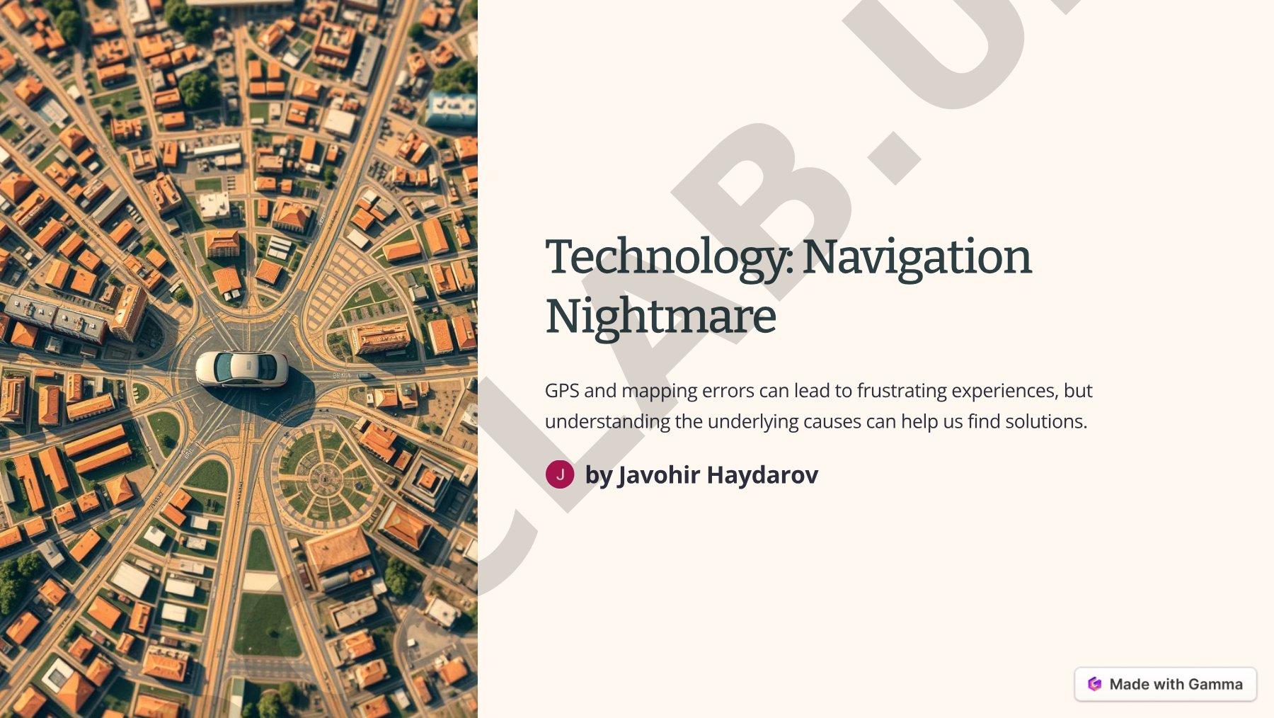 Navigation Nightmare
