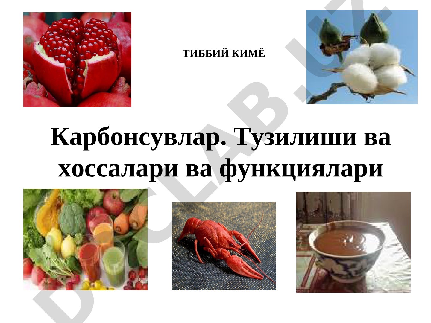 Карбонсувлар. Тузилиши ва хоссалари ва функциялари